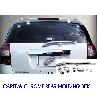 [ Captiva 2012 auto parts ] Captiva Rear chrome molding sets(6pcs) Made in Korea